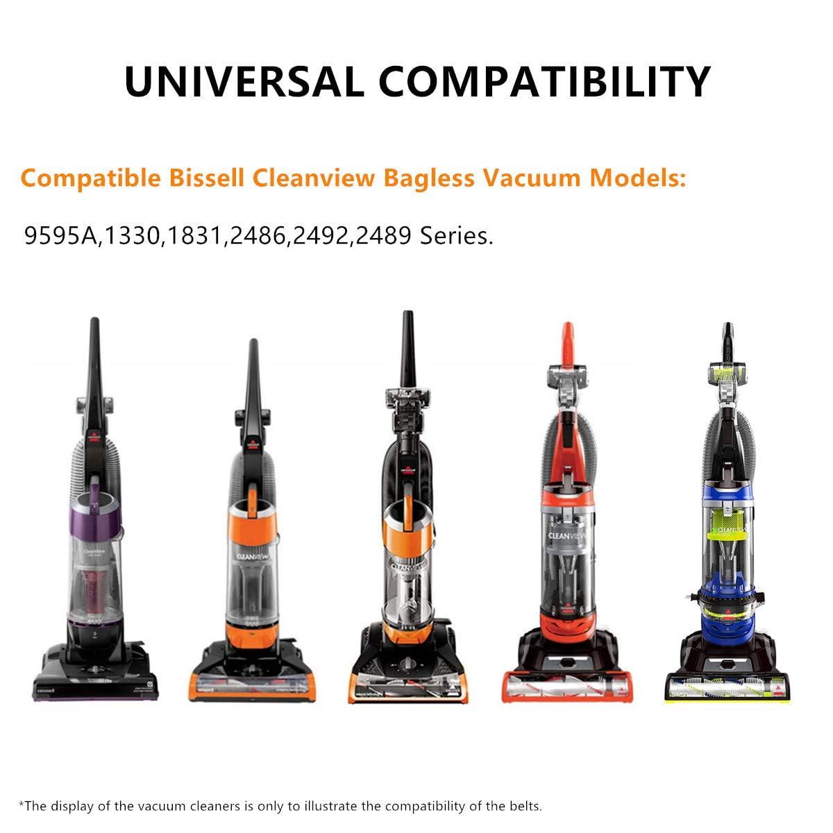 Replacement Belts for Bissell Cleanview 