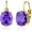 Amethyst-February 2, variant on Cut-Oval Garnet Leverback Earring for Women 18k Gold Plated Oval Dark Blue CZ Lever Drop Earring January Birthstone Gift Garnet Jewelry Valentine's Day Gift for Her