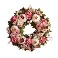 thumbnail image 1 of Corona floral para puerta, guirnalda decorativa para fotos, decoración artificial para el hogar, ideal para fiestas y celebraciones en, 1 of 8