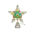 thumbnail image 2 of SASHENHG Christmas Three-dimension Tree Top Star Christmas Wrought Iron Decorations Christmas Tree Glittering Ribbon Light Ornaments Christmas Tree Top Five-Pointed Star, 2 of 6