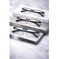 thumbnail image 3 of 3 Pack Reading Glasses for Men Women Rectangle Metal Frame Lightweight Readers Office Work Use, 3 of 8