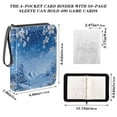 thumbnail image 3 of ALAZA Winter Flowers Trading Card Binder 4 Pocket Cards Collection Album 400 Folder Holder, 3 of 6