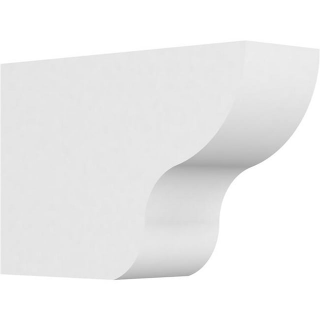Ekena Millwork RFTP04X08X12GRN 8 x 4 x 12 in. Standard Greensboro Architectural Grade PVC Rafter Tail