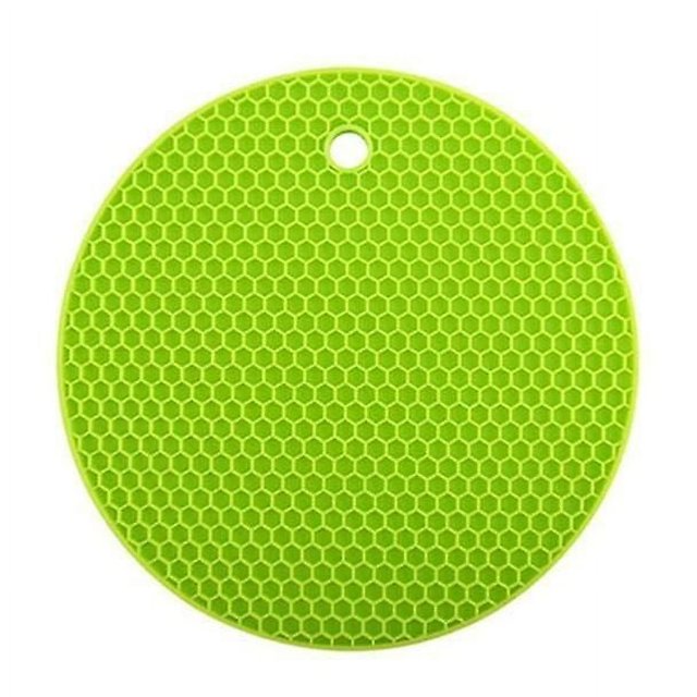 Round Honeycomb Silicone Placemat Anti-scalding Anti-slip Mat