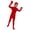 Red, variant on Solid Color Full-Body Hooded Bodysuit for Kids Boys Girls, Stretchy Spandex Stage Unitard with Back Zipper, Footed Performance Base Outfit, for Everyday Play