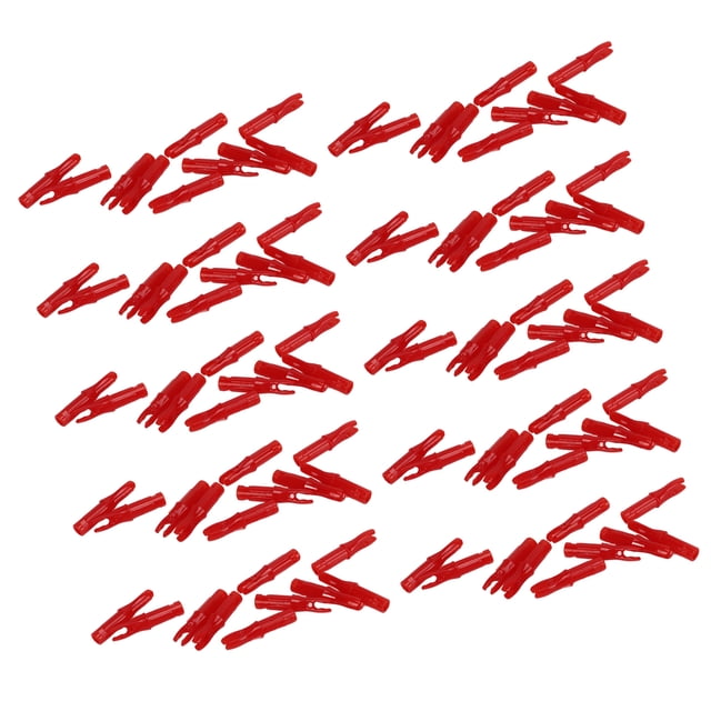 100 Pcs ArcheryNocks DIY Chasse Tir, Matériau Durable, Facile à Utiliser, Structure Compacte, Diamètre Intérieur 6.2mm/0.24 Po