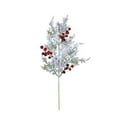 thumbnail image 2 of Artificial Winter Greenery Floral Stem, Pine Branch Arrangement, 1 Count, 19.3 Inch , White Holiday Centerpiece, Indoor Outdoor Decor, 2 of 5