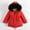 Red, variant on Spazoro Kids Girls Outwear Jackets, Warm Hooded Cotton Cute Winter Coats for Girls Red Size 6 T