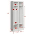 thumbnail image 3 of Prepac Narrow Entryway Organizer in White (Set of 2), 3 of 12