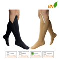 thumbnail image 4 of HealthyNees 2 Pairs Set Closed Toe 20-30 mmHg Zipper Compression Fatigue Swelling Circulation Knee Length Socks (2XL), 4 of 4