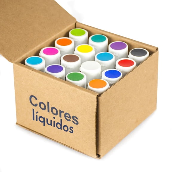 Kit 16 Colores Líquidos Aerógrafo 40 Grs Enco Enco 40g PT-920002