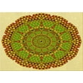 thumbnail image 1 of Ahgly Company Indoor Rectangle Patterned Bold Yellow Area Rugs, 5' x 8', 1 of 6