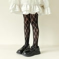 thumbnail image 2 of ZACPNCV Girls Lace Tights Hollowed Fishnet Stockings Toddler Stockings Heart Pattern Dance Pantyhose Spring Summer 9-13 Years, 2 of 5