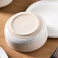 thumbnail image 5 of Famiware Constellatio Stoneware Dinnerware Sets, 12-Piece Dish Set, White, 5 of 6