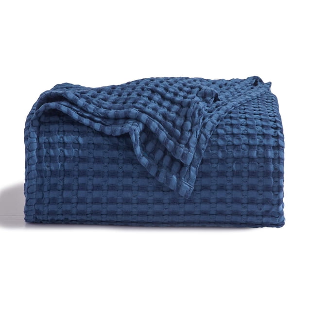 Manta Bedsure de algodón con forma de gofre, tamaño Twin XL, ligera y transpirable