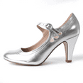 thumbnail image 2 of J. Adams Pixie Mary Jane Pumps - Retro Vintage High Heels - Comfortable Oxford Dress Shoes for Women with Ankle Strap, 2 of 7