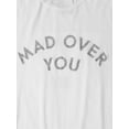 thumbnail image 5 of Ma Croix Womens Graphic Print Mad Over You Lightweight T Shirt, 5 of 6