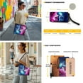 thumbnail image 2 of ZUXONGSY Wolf Galaxy Print Leather Crossbody Handbag with Wrist Wallet for Women Large Top-Handle Handbags with Purse Waterproof Shoulder Bag with Leather Wallet for Business, 2 of 4