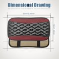 thumbnail image 2 of LAICAIW Car Center Console Cover, Universal Leather Waterproof Armrest Seat Box Cover Protector, Comfortable Car Decor Accessories Fit for Most Cars, Vehicles, SUVs-Wine Red, 2 of 7