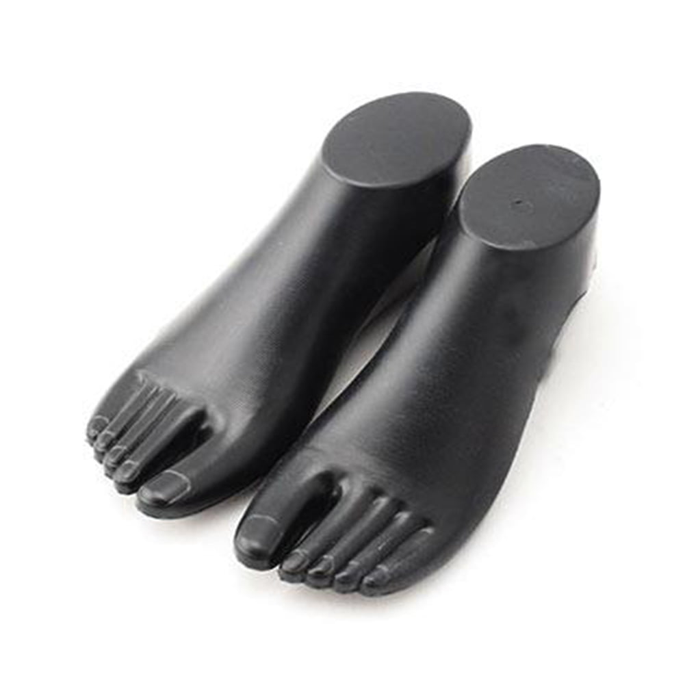 Pair of Hard Plastic Feet Mannequin Foot Model Tools for Shoes Display Adult AL 