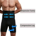 thumbnail image 2 of Men's Shapewear Slimming Plain Body Shaper Tummy Control Boxer Briefs Panties, 2 of 4