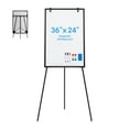 thumbnail image 2 of LIFERECORD 36"x24" Magnetic Portable Easel Dry Erase Board, Flipchart Easel Stand Tripod Whiteboard, Black, 2 of 12