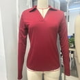thumbnail image 3 of LEBONYARD Women's Trendy Round Neck Solid Colored Chic Thumb Holes Long Sleeve Thermal Tops Warm Slim Fitting Regular Pullover Base Layer Tops, 3 of 4