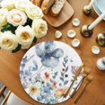 thumbnail image 2 of Round Placemats Wildflowers 15 inch Set of 2 Table Mats for Dining Table Blue Floral Plant Rustic Heat Resistant Non-Slip Kitchen & Home Decorative Place Mat Set, 2 of 8