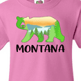thumbnail image 4 of Inktastic Montana Lake and Trees in Bear Silhouette Youth T-Shirt, 4 of 5