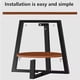 thumbnail image 2 of 1 set natural wood luxury minimalist round side mesa - dual layer, ideal para para small spaces in living rooms, sofas, hotels, apartments, 2 of 6
