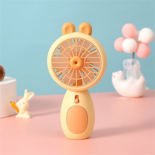Xihbxyly Ventilador de Verano Portátil, Diseño Seguro Sin Aspas, Carga Usb, Luz Led, Compacto y Ligero, Ideal para Actividades Al Aire Libre, Oficina, Viajes, 15,5 X 7,5 Cm.