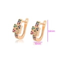 thumbnail image 2 of Aretes Dama con Esmeraldas Rubí Zafiro y Citrino Oro 18K Lam dorado Unitalla, 2 of 7