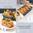 thumbnail image 6 of Silicone Freezer Tray For Soup With Lid - 1-cup Container Style Ice Cube Trays  Meal Prep & Food Storage Freeze 250ml/125ml Portions 2 Pack, 6 of 7