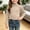 Beige, variant on Girls Cable Knit Peter Pan Collar Long Sleeve Sweater - Soft Lightweight Gray Pullover for Kids,Size 1-2T