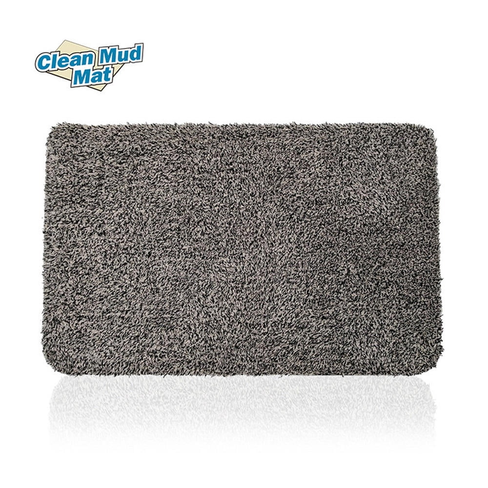 Super Absorbent Doormat Mud Dirt Trap Door Mats Gray, 28" x 21