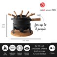 thumbnail image 3 of Set de Fondue Eléctrico BOSKA Pro de Hierro Fundido para 8 Personas Negro, 3 of 8