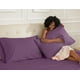 thumbnail image 3 of Juego de fundas de almohada con diseño de girasol, 100% algodón, tamaño queen, color morado, x2, 3 of 9