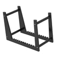 thumbnail image 2 of lionlar Acrylic Stand Display Modern Shlef Organizer Stacks up to 50 Albums Grooved Black, 2 of 9