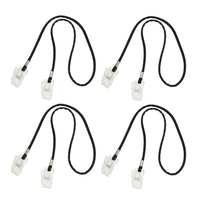 4 piezas Servilleta Clip Cordón Cadena para el cuello Yuyangstore para adultos mayores Negro