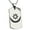 Silver, variant on Stainless Steel Aztec Harmony Rune Engraved Dog Tag Pendant Necklace