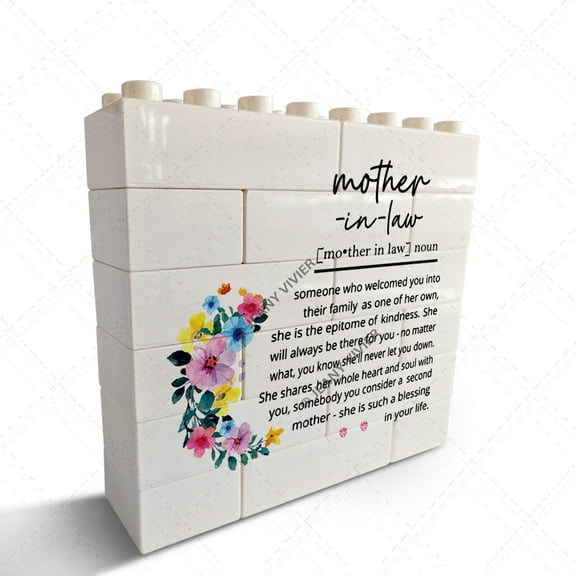 Mother-In-Law Gifts for Mom Birthday Christmas Gifts for Best Ever Mother-In-Law Definition Novelty Decorative Signs & Plaques Funny Desk Decor For Bedroom Living Room