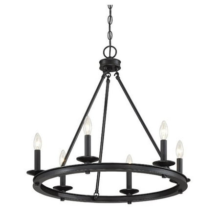 Gracie Oaks Aramis 6 Light Wagon Wheel Chandelier Com