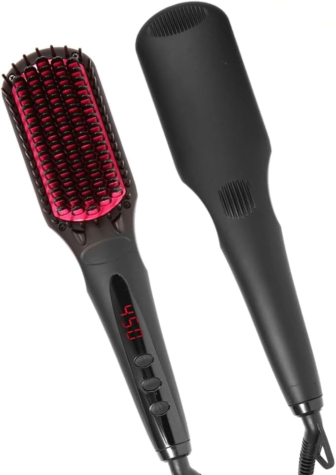 ion Titanium Pro Brush Iron, 1-1/4 Inch, Heats up to 400F, Curls