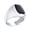 Black-Onyx, variant on Bling Jewelry Mens Elegant Mens Silver Ring Black Onyx Gemstone Rectangle Signet Design