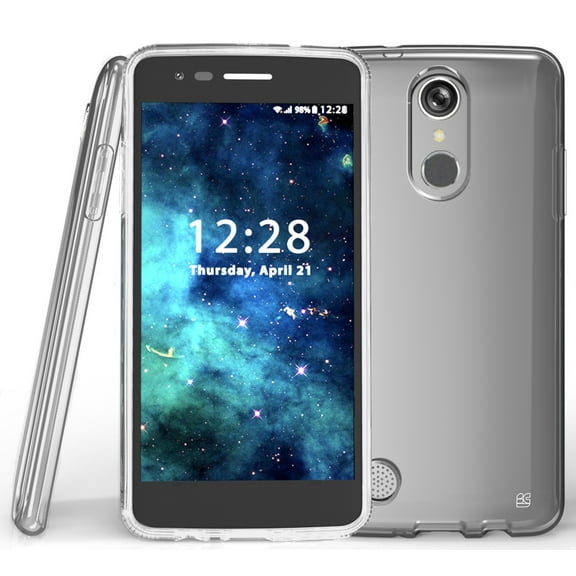 NEW CRYSTAL CLEAR TRANSPARENT FLEX GEL TPU SKIN CASE COVER FOR LG ARISTO, LG FORTUNE, LG PHOENIX-3, LG RISIO-2