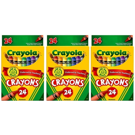 Pack of (3) Crayola Peggable, 24 Ct Crayons