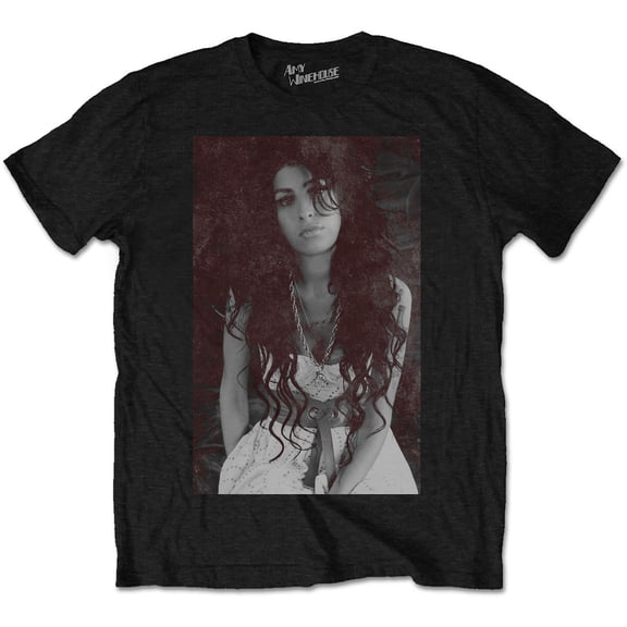 Amy Winehouse Unisex T-Shirt Back to Black Chalk Board (Small)