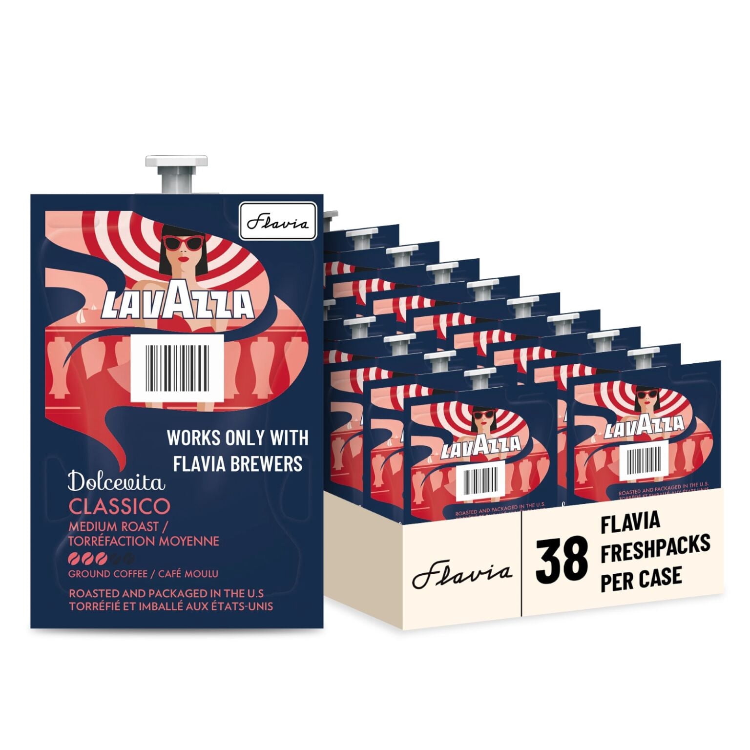 Flavia, Freshpack, Classic Latte, 36-pack, works with Flavia