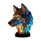thumbnail image 5 of Lámpara de mesa Salvador de resina teñida animales Iluminación de lectura, 5 of 9
