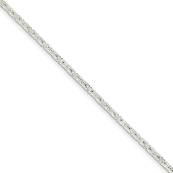 Beautiful Sterling Silver 2.5mm Byzantine Chain